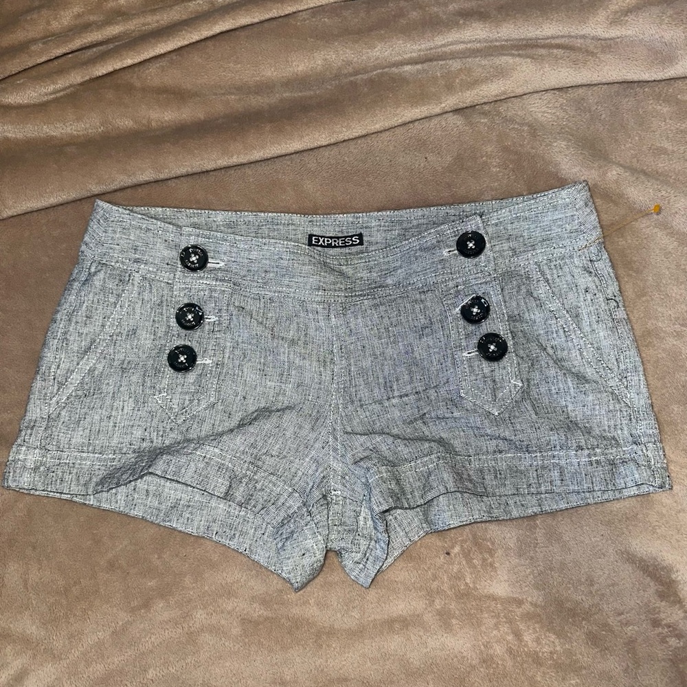 Express Women's High Waist Gray Shorts